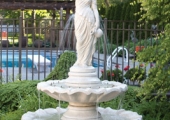 TWO TIER LARGE GRECIAN LADY FOUNTAIN WITH 30\