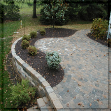 retaining wall installation