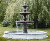 THREE TIER SAVONA FOUNTAIN ON 12\'POOL