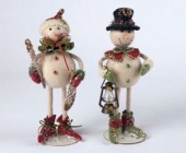 12\'\' FABRIC STANDING SNOWMEN 