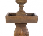 Fleur De Leis Plain Urn Ftn